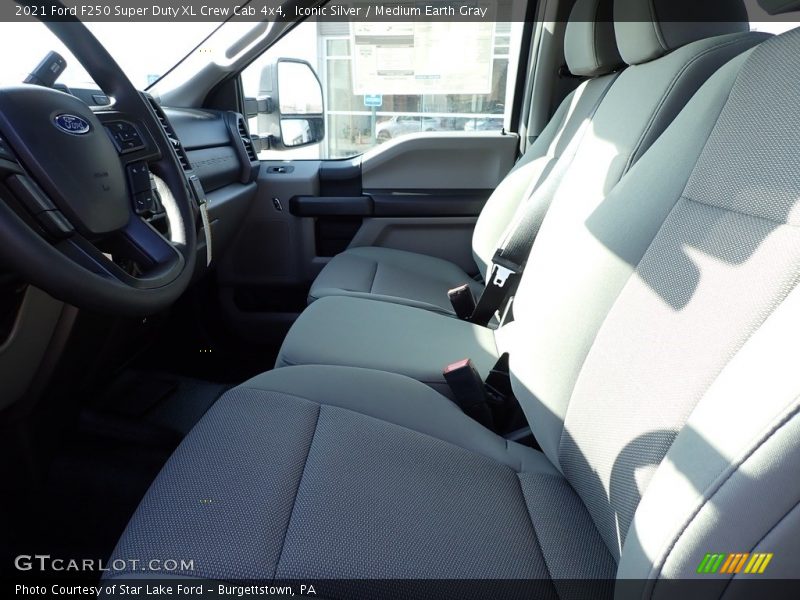 Iconic Silver / Medium Earth Gray 2021 Ford F250 Super Duty XL Crew Cab 4x4