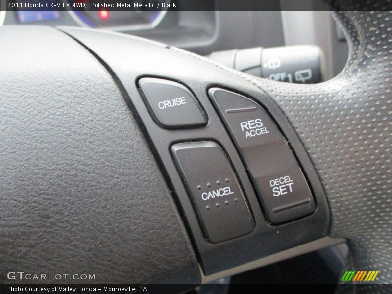 Polished Metal Metallic / Black 2011 Honda CR-V EX 4WD