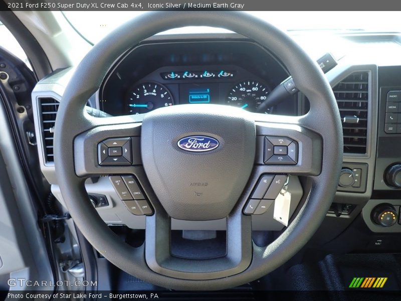 Iconic Silver / Medium Earth Gray 2021 Ford F250 Super Duty XL Crew Cab 4x4