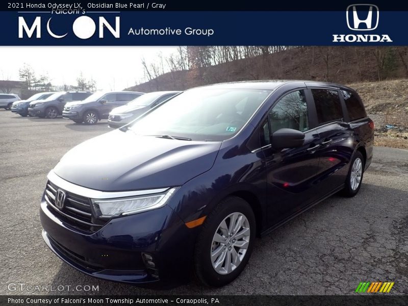 Obsidian Blue Pearl / Gray 2021 Honda Odyssey LX