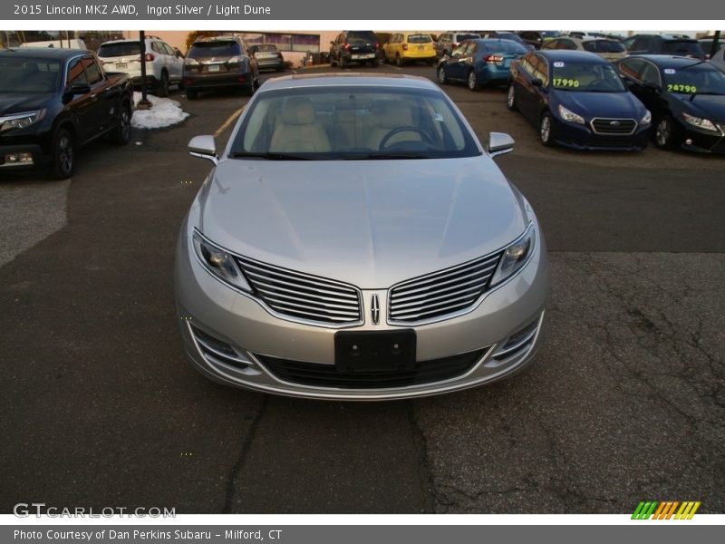 Ingot Silver / Light Dune 2015 Lincoln MKZ AWD