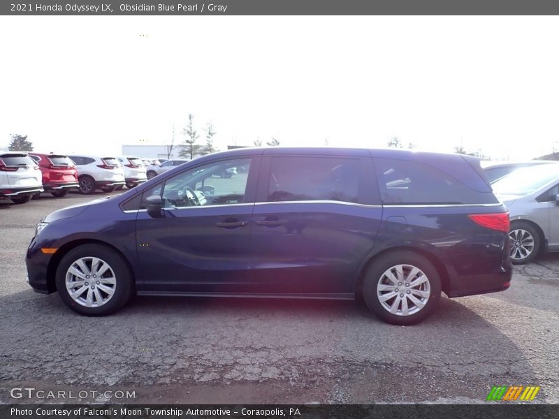 Obsidian Blue Pearl / Gray 2021 Honda Odyssey LX