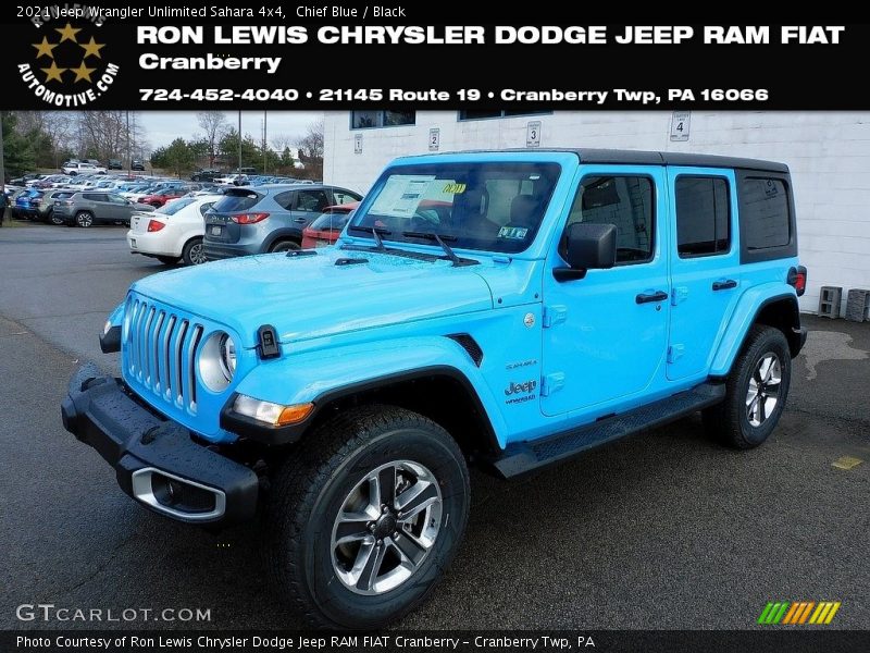 Chief Blue / Black 2021 Jeep Wrangler Unlimited Sahara 4x4