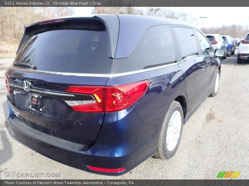 Obsidian Blue Pearl / Gray 2021 Honda Odyssey LX