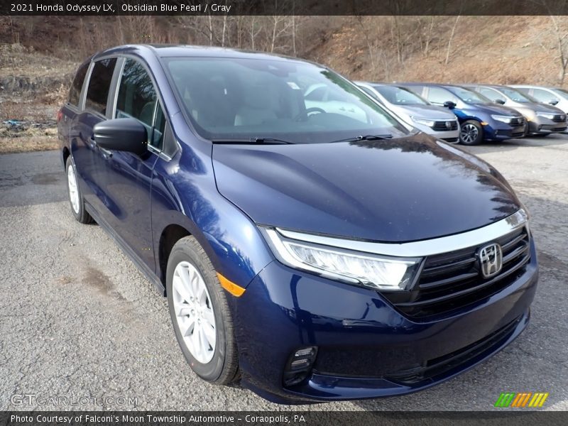 Obsidian Blue Pearl / Gray 2021 Honda Odyssey LX