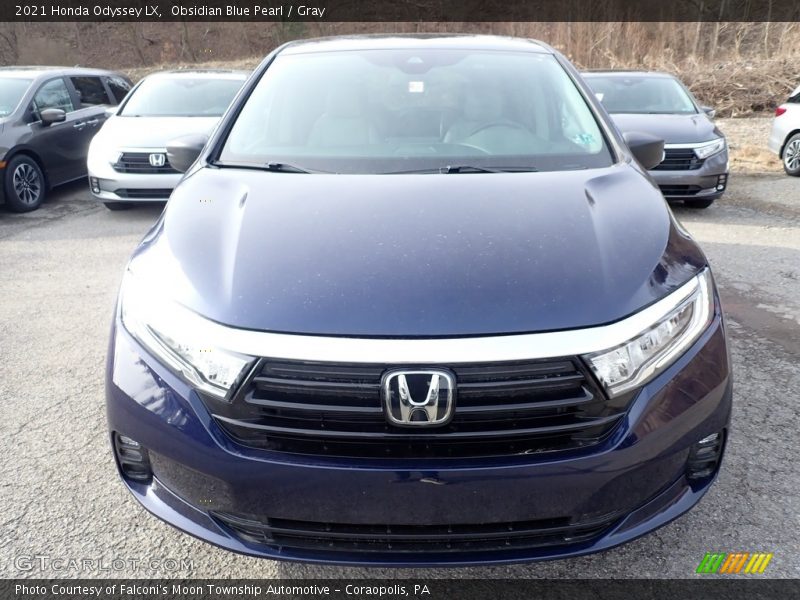 Obsidian Blue Pearl / Gray 2021 Honda Odyssey LX