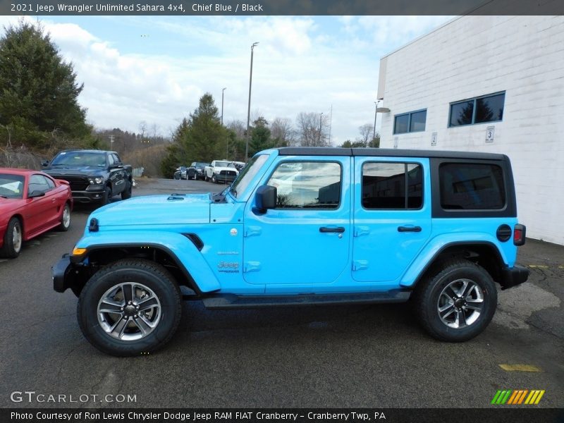 Chief Blue / Black 2021 Jeep Wrangler Unlimited Sahara 4x4