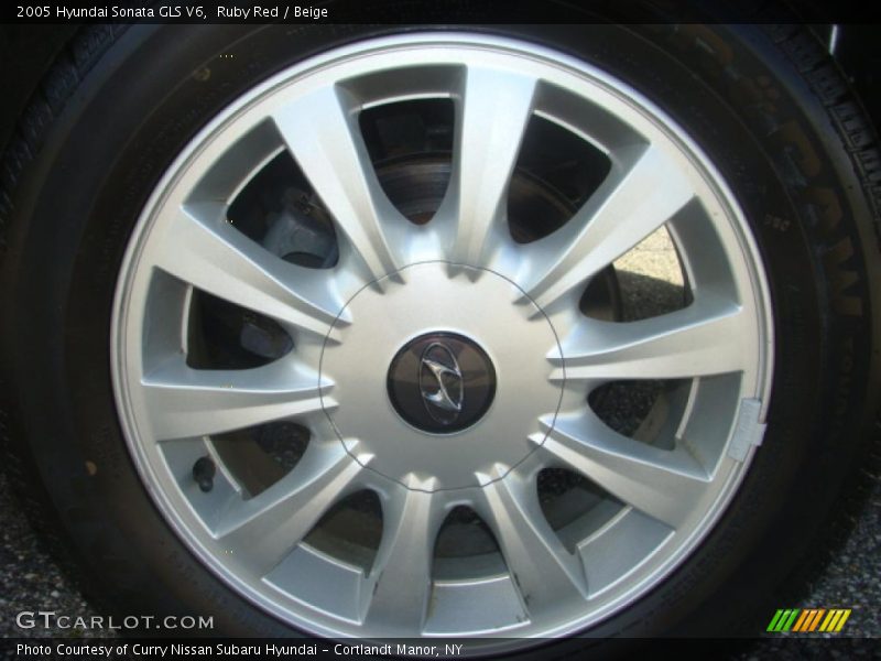 Ruby Red / Beige 2005 Hyundai Sonata GLS V6