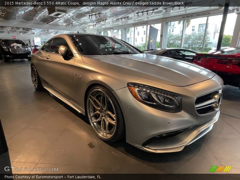 designo Magno Alanite Grey / designo Saddle Brown/Black 2015 Mercedes-Benz S 550 4Matic Coupe