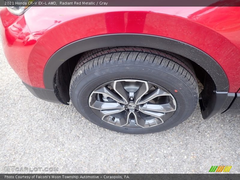 Radiant Red Metallic / Gray 2021 Honda CR-V EX-L AWD