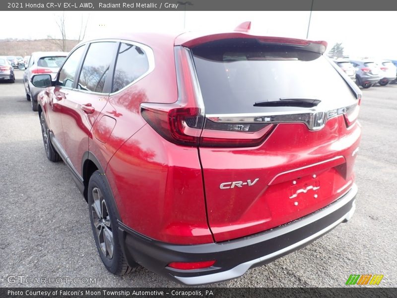 Radiant Red Metallic / Gray 2021 Honda CR-V EX-L AWD