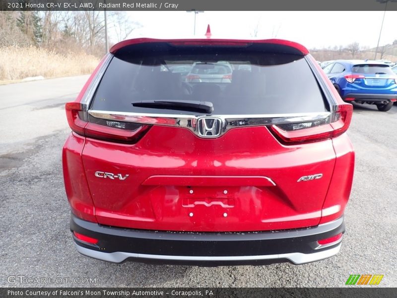 Radiant Red Metallic / Gray 2021 Honda CR-V EX-L AWD