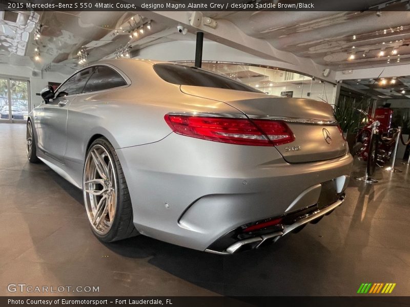 designo Magno Alanite Grey / designo Saddle Brown/Black 2015 Mercedes-Benz S 550 4Matic Coupe