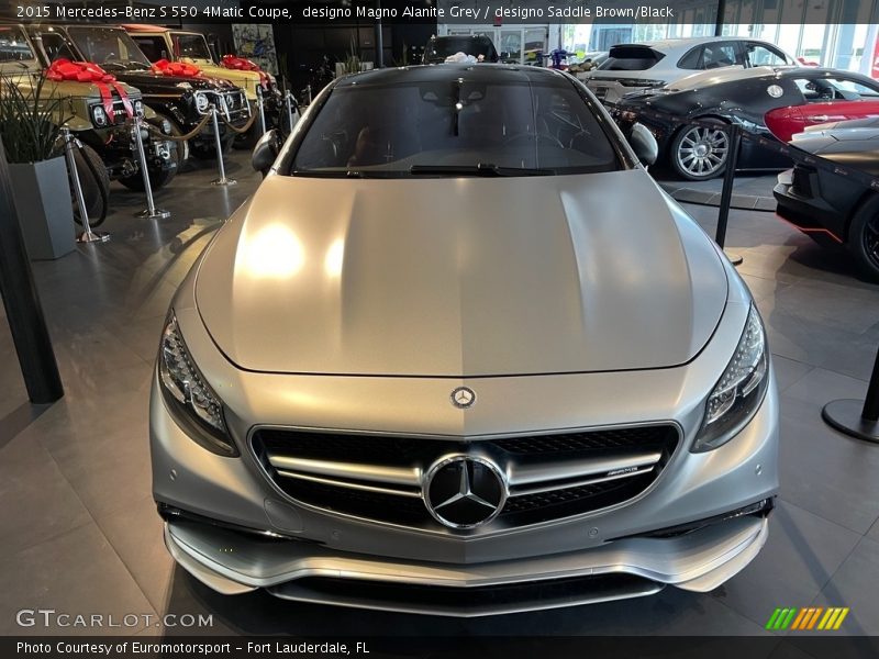 designo Magno Alanite Grey / designo Saddle Brown/Black 2015 Mercedes-Benz S 550 4Matic Coupe