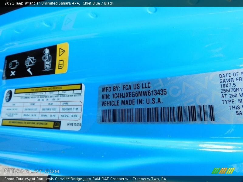Chief Blue / Black 2021 Jeep Wrangler Unlimited Sahara 4x4