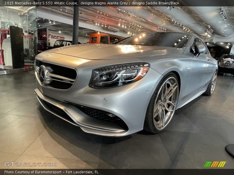 designo Magno Alanite Grey / designo Saddle Brown/Black 2015 Mercedes-Benz S 550 4Matic Coupe