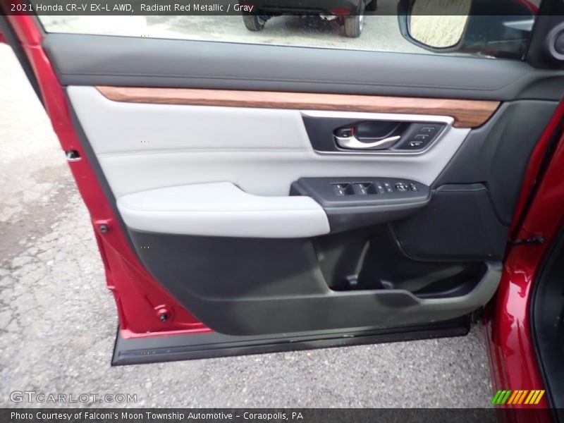 Radiant Red Metallic / Gray 2021 Honda CR-V EX-L AWD