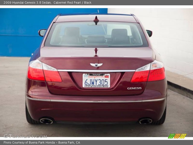 Cabernet Red Pearl / Black 2009 Hyundai Genesis 3.8 Sedan