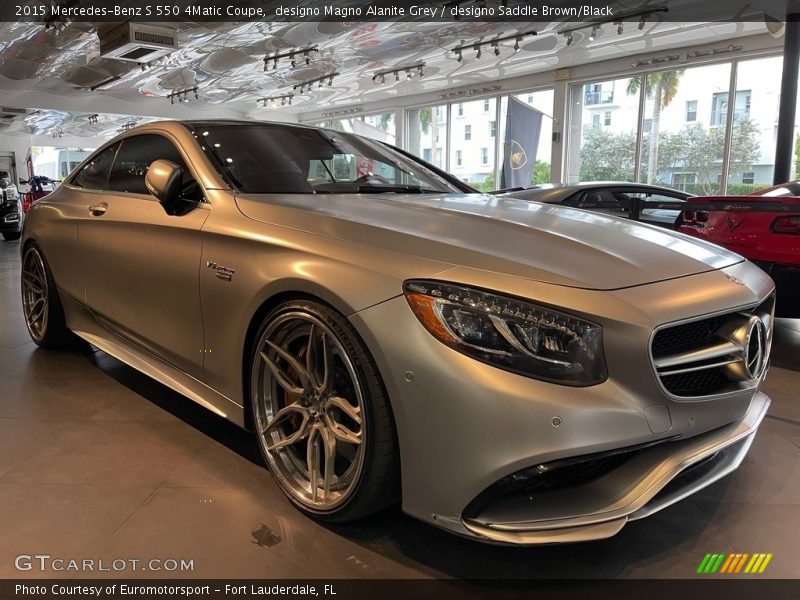 designo Magno Alanite Grey / designo Saddle Brown/Black 2015 Mercedes-Benz S 550 4Matic Coupe