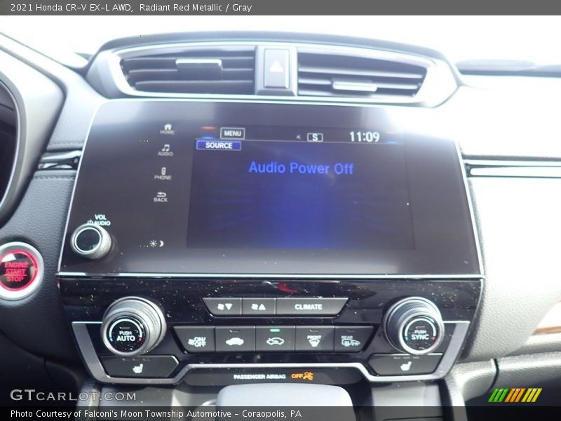 Radiant Red Metallic / Gray 2021 Honda CR-V EX-L AWD