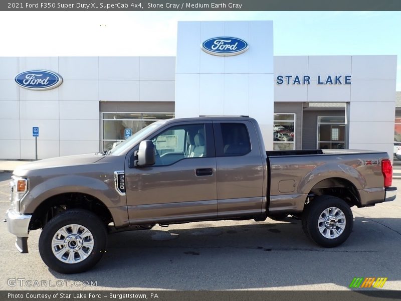 Stone Gray / Medium Earth Gray 2021 Ford F350 Super Duty XL SuperCab 4x4