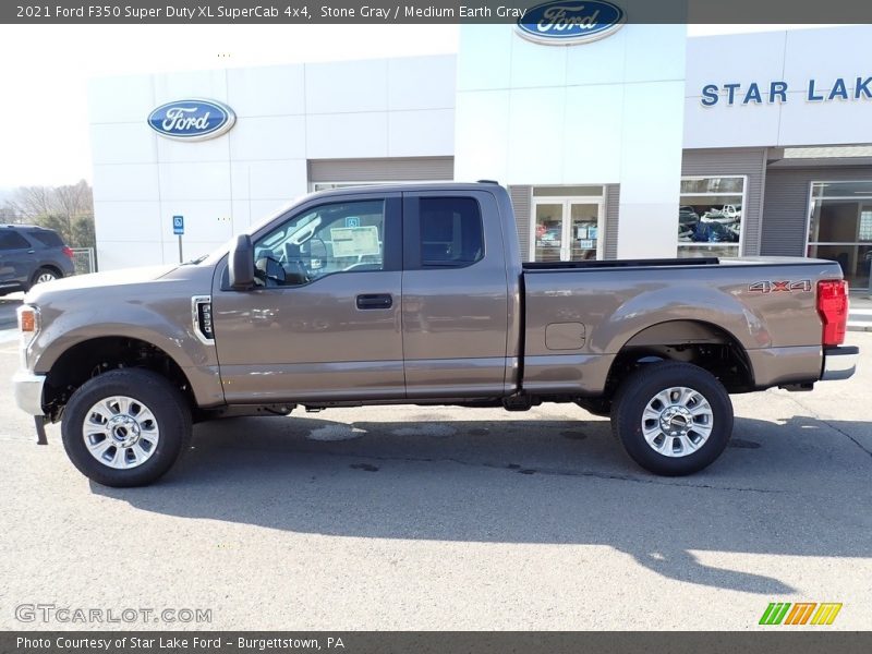 Stone Gray / Medium Earth Gray 2021 Ford F350 Super Duty XL SuperCab 4x4