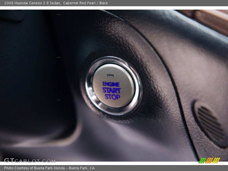 Cabernet Red Pearl / Black 2009 Hyundai Genesis 3.8 Sedan