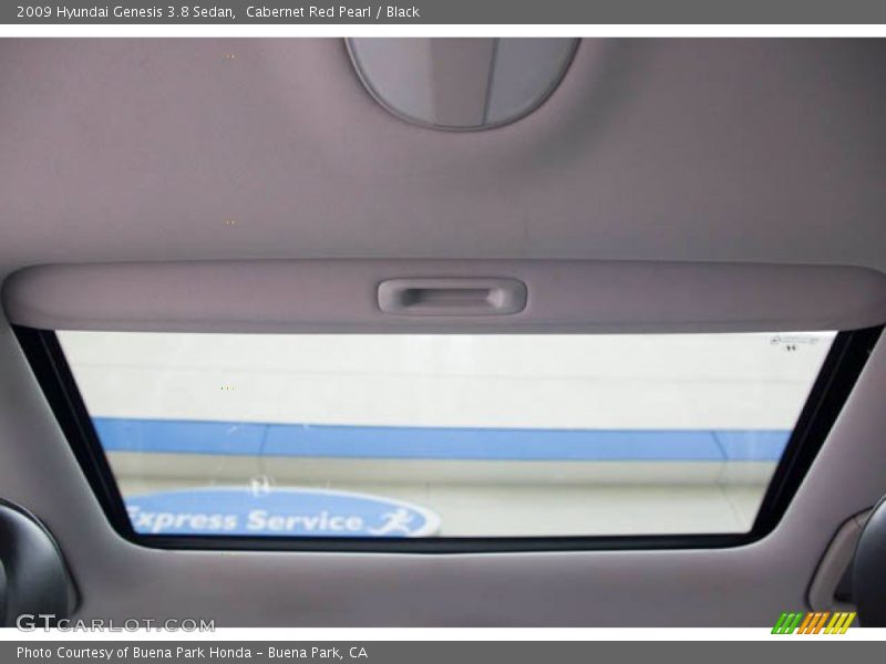Cabernet Red Pearl / Black 2009 Hyundai Genesis 3.8 Sedan