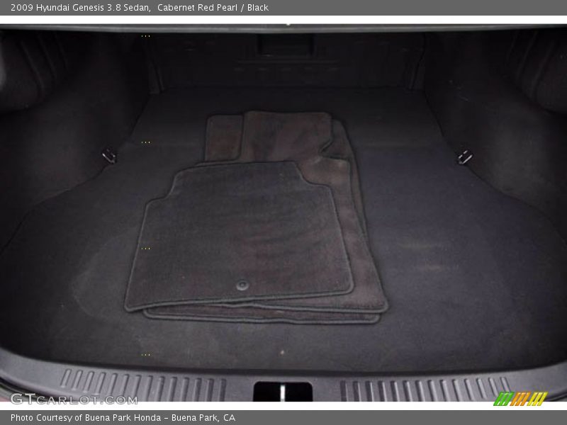 Cabernet Red Pearl / Black 2009 Hyundai Genesis 3.8 Sedan