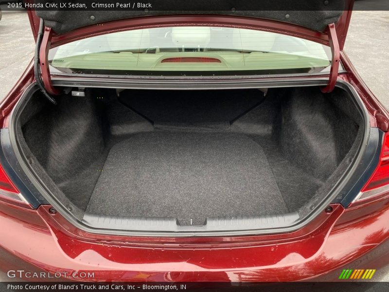 Crimson Pearl / Black 2015 Honda Civic LX Sedan