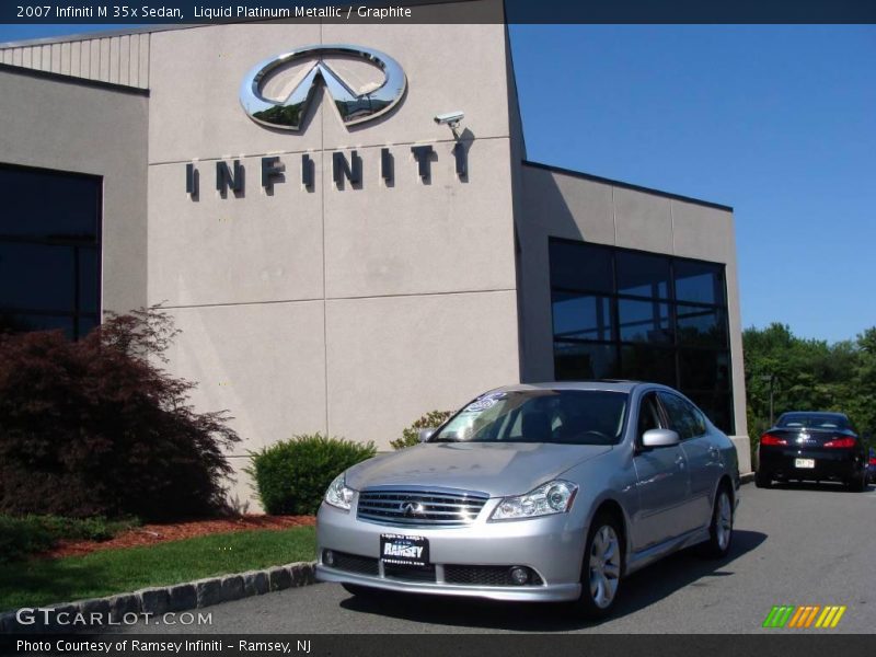 Liquid Platinum Metallic / Graphite 2007 Infiniti M 35x Sedan