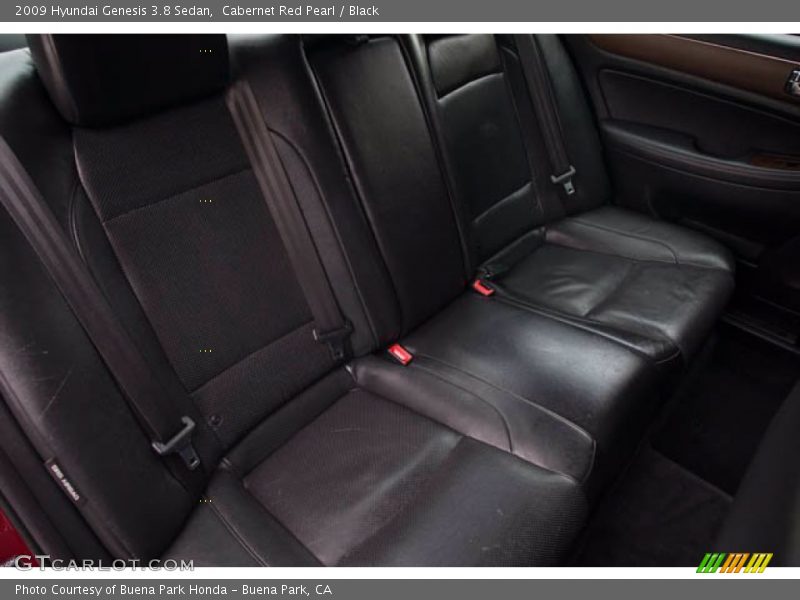 Cabernet Red Pearl / Black 2009 Hyundai Genesis 3.8 Sedan