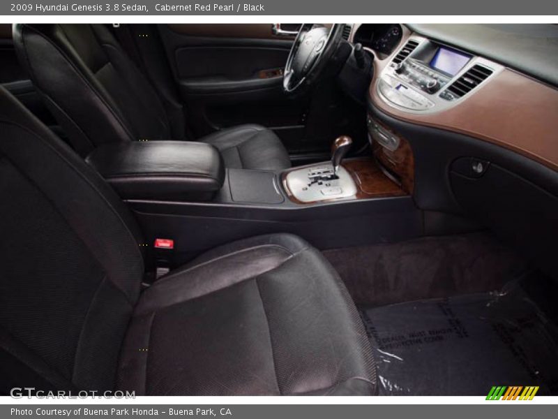 Cabernet Red Pearl / Black 2009 Hyundai Genesis 3.8 Sedan