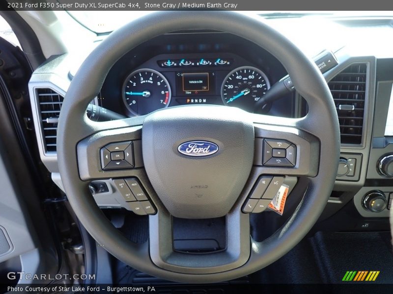 Stone Gray / Medium Earth Gray 2021 Ford F350 Super Duty XL SuperCab 4x4