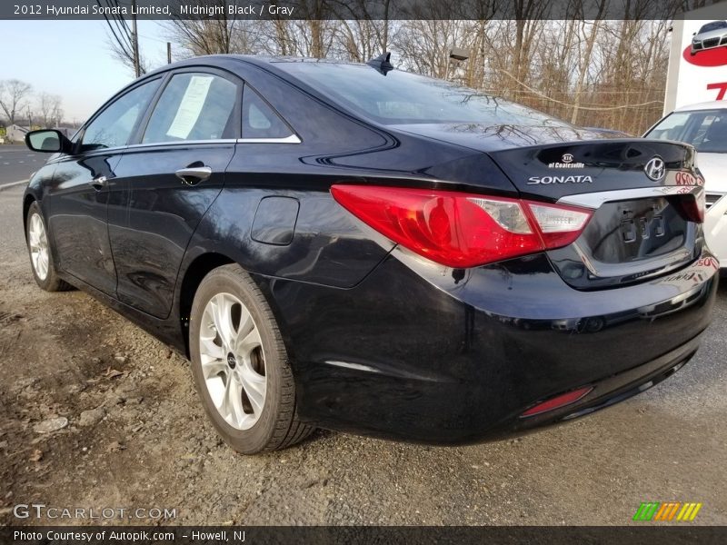Midnight Black / Gray 2012 Hyundai Sonata Limited