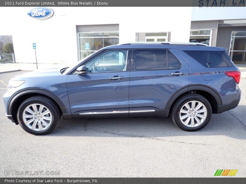 Infinite Blue Metallic / Ebony 2021 Ford Explorer Limited