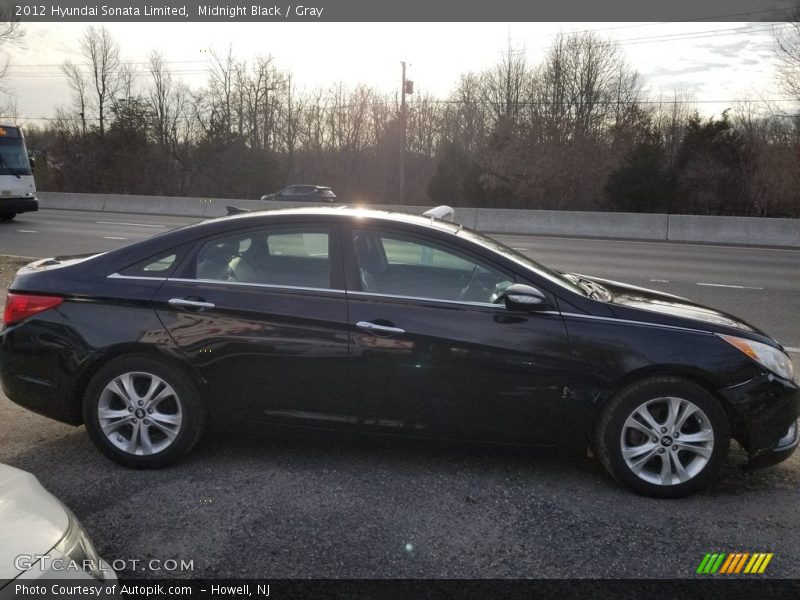 Midnight Black / Gray 2012 Hyundai Sonata Limited