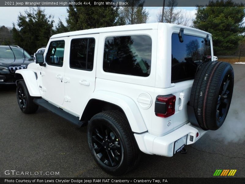 Bright White / Black 2021 Jeep Wrangler Unlimited High Altitude 4x4