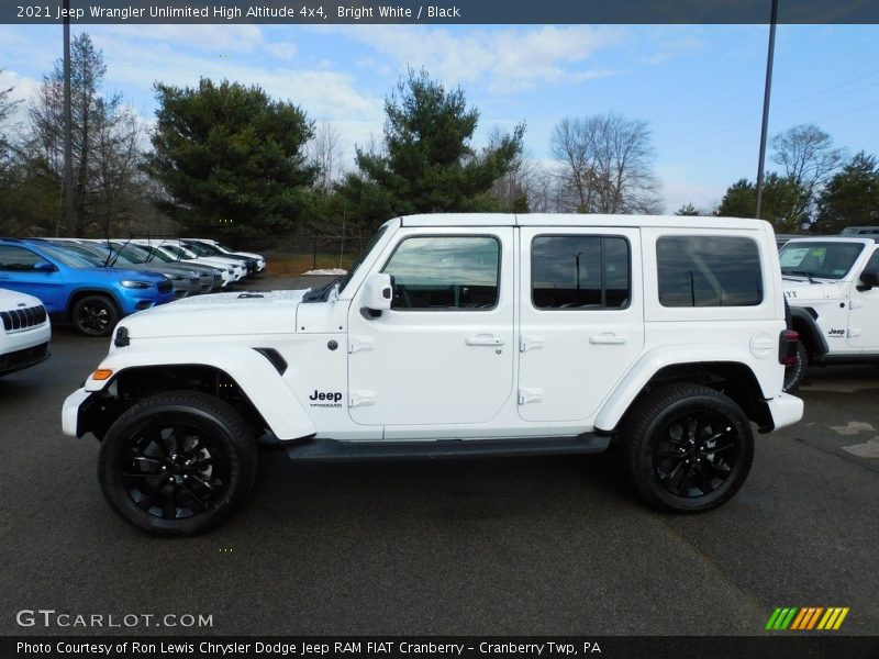 Bright White / Black 2021 Jeep Wrangler Unlimited High Altitude 4x4