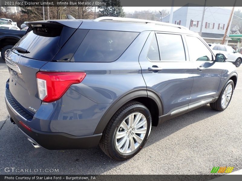 Infinite Blue Metallic / Ebony 2021 Ford Explorer Limited