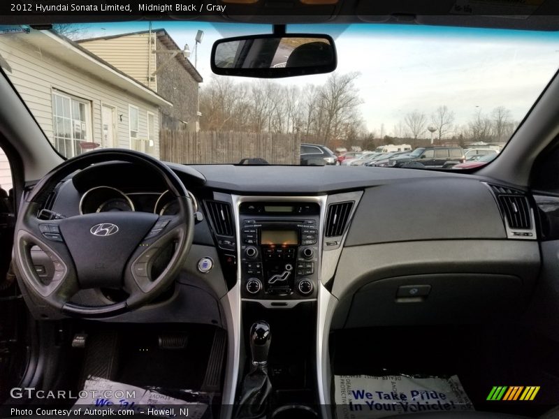 Midnight Black / Gray 2012 Hyundai Sonata Limited