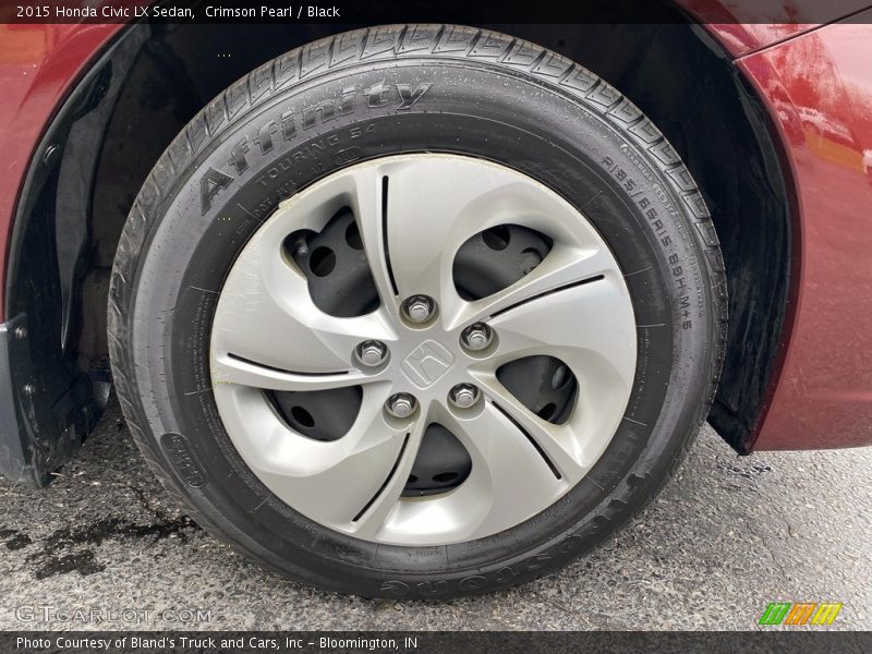 Crimson Pearl / Black 2015 Honda Civic LX Sedan
