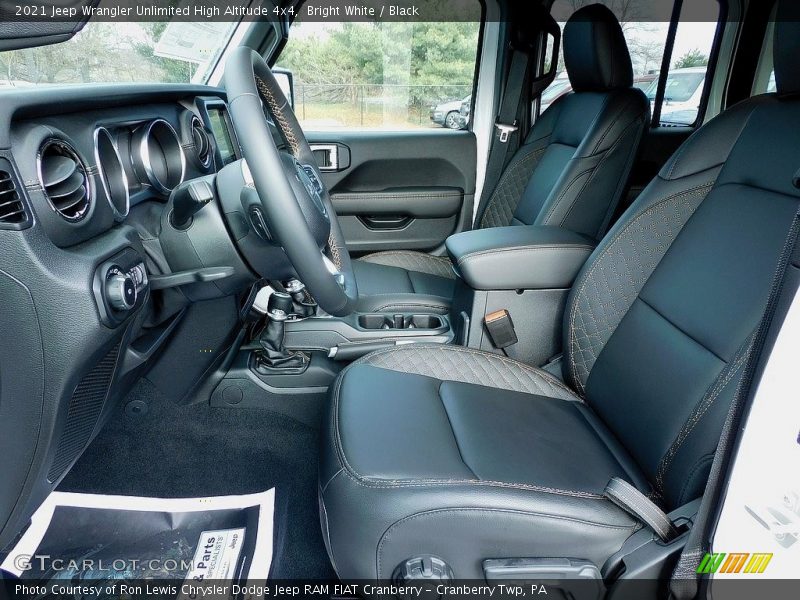 Bright White / Black 2021 Jeep Wrangler Unlimited High Altitude 4x4