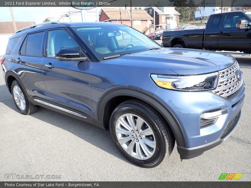 Front 3/4 View of 2021 Explorer Limited