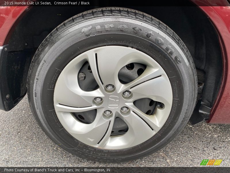 Crimson Pearl / Black 2015 Honda Civic LX Sedan