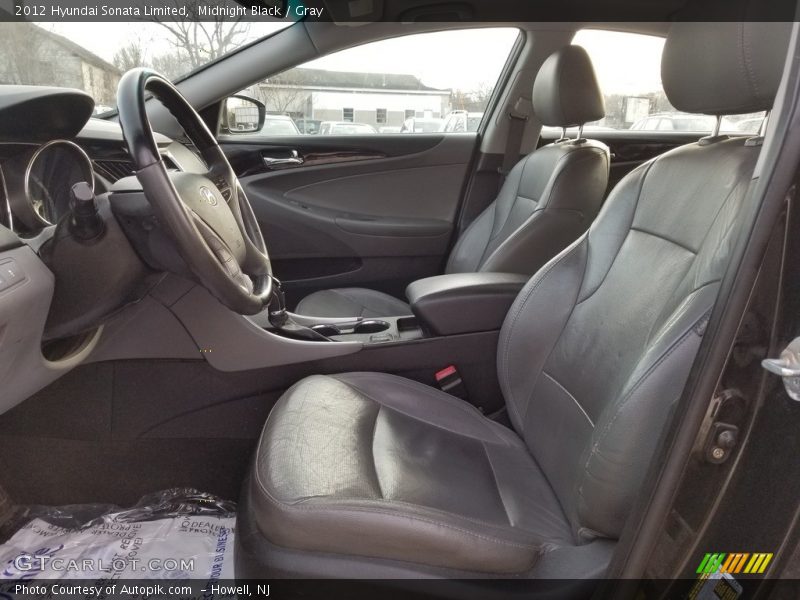 Midnight Black / Gray 2012 Hyundai Sonata Limited