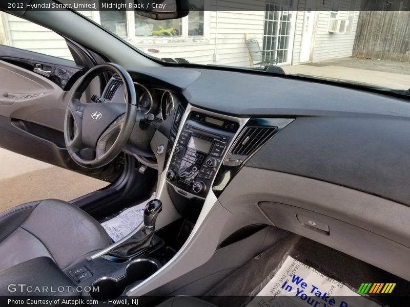 Midnight Black / Gray 2012 Hyundai Sonata Limited
