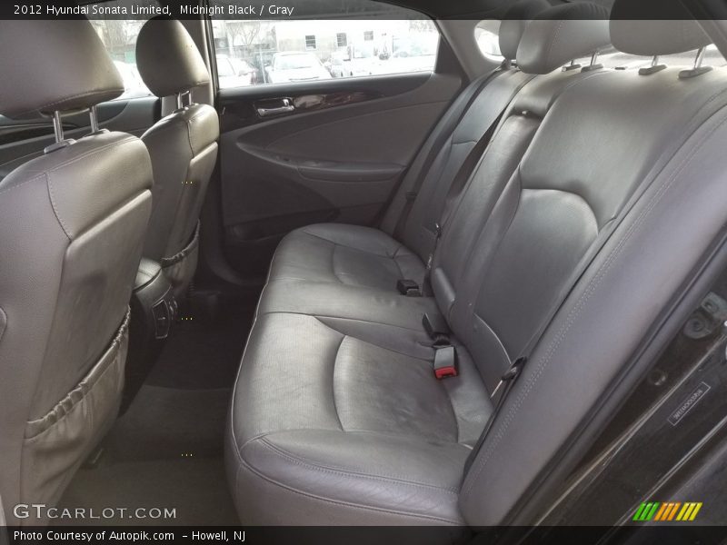 Midnight Black / Gray 2012 Hyundai Sonata Limited