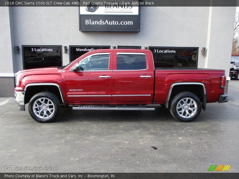 Red Quartz Tintcoat / Dark Ash/Jet Black 2018 GMC Sierra 1500 SLT Crew Cab 4WD