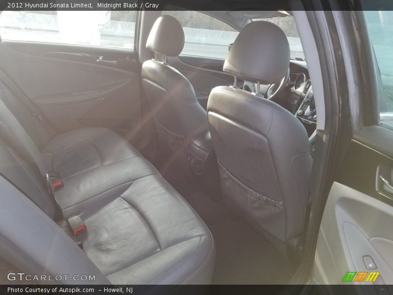 Midnight Black / Gray 2012 Hyundai Sonata Limited